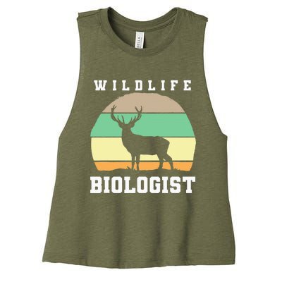 Wildlife Biologist Wildlife Biologist Women's Racerback Cropped Tank