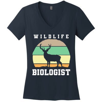 Wildlife Biologist Wildlife Biologist Women's V-Neck T-Shirt