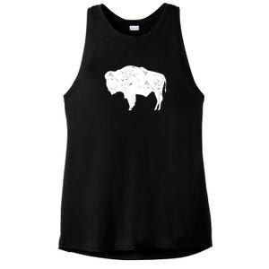 Wyoming Bison Ladies PosiCharge Tri-Blend Wicking Tank