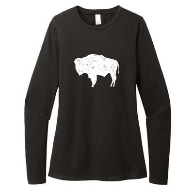 Wyoming Bison Womens CVC Long Sleeve Shirt