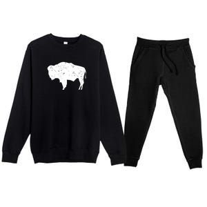 Wyoming Bison Premium Crewneck Sweatsuit Set