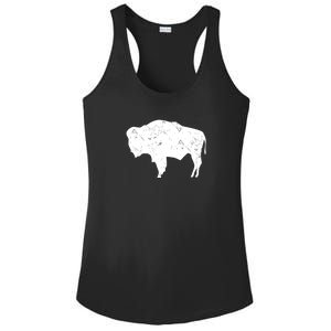 Wyoming Bison Ladies PosiCharge Competitor Racerback Tank