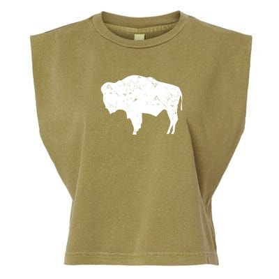 Wyoming Bison Garment-Dyed Women's Muscle Tee