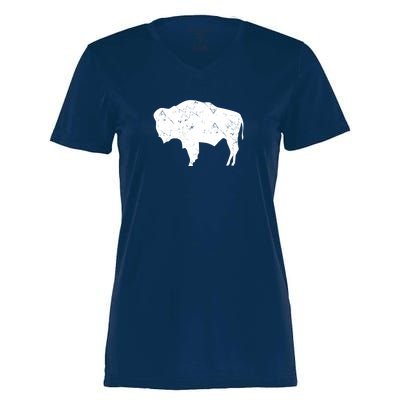 Wyoming Bison Women's Momentum V-Neck T-Shirt