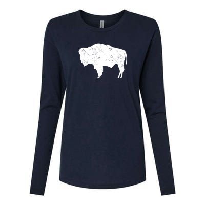 Wyoming Bison Womens Cotton Relaxed Long Sleeve T-Shirt