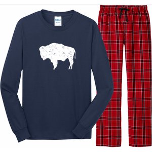 Wyoming Bison Long Sleeve Pajama Set