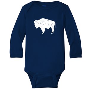 Wyoming Bison Baby Long Sleeve Bodysuit