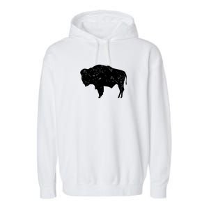 Wyoming Bison Garment-Dyed Fleece Hoodie