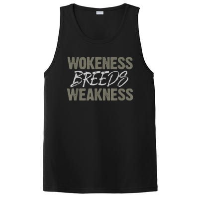 Wokeness Breeds Weakness PosiCharge Competitor Tank