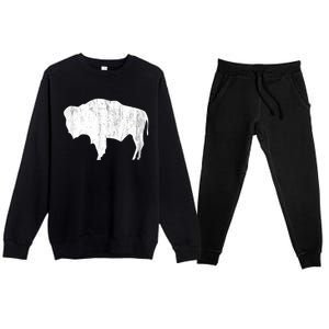 Wyoming Bison Premium Crewneck Sweatsuit Set