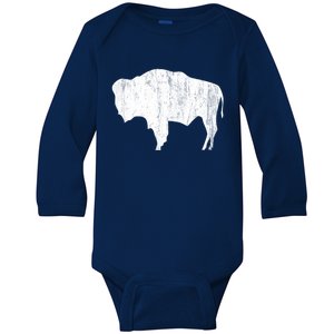 Wyoming Bison Baby Long Sleeve Bodysuit