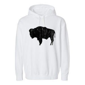 Wyoming Bison Garment-Dyed Fleece Hoodie