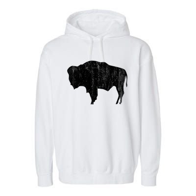 Wyoming Bison Garment-Dyed Fleece Hoodie