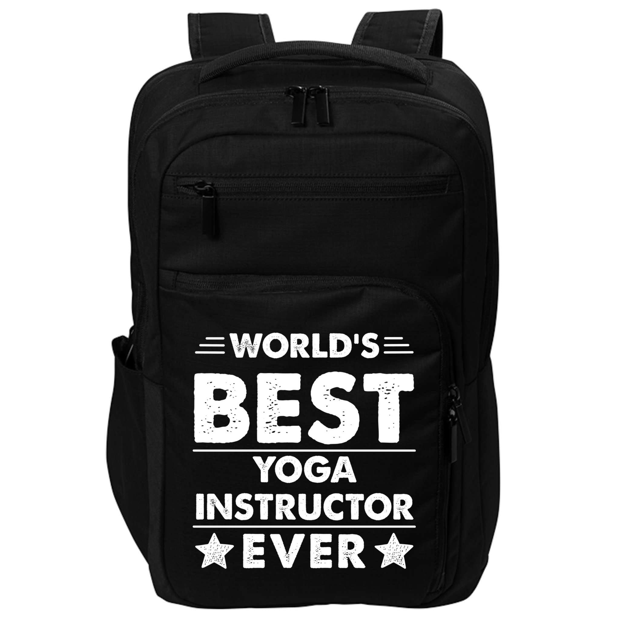 Worlds Best Yoga Instructor Ever Gift Impact Tech Backpack