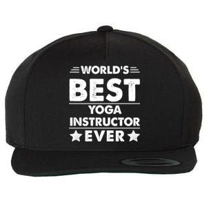 Worlds Best Yoga Instructor Ever Gift Wool Snapback Cap