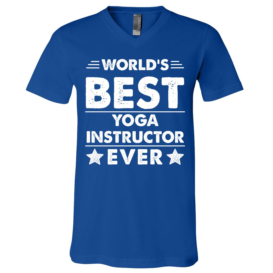 Worlds Best Yoga Instructor Ever Gift V-Neck T-Shirt