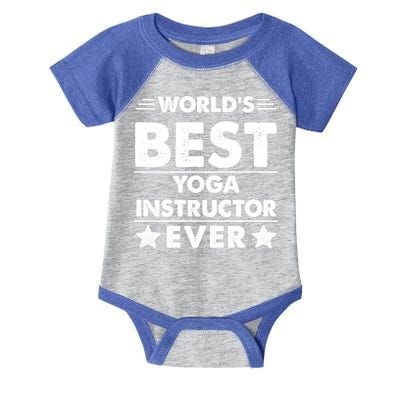 Worlds Best Yoga Instructor Ever Gift Infant Baby Jersey Bodysuit
