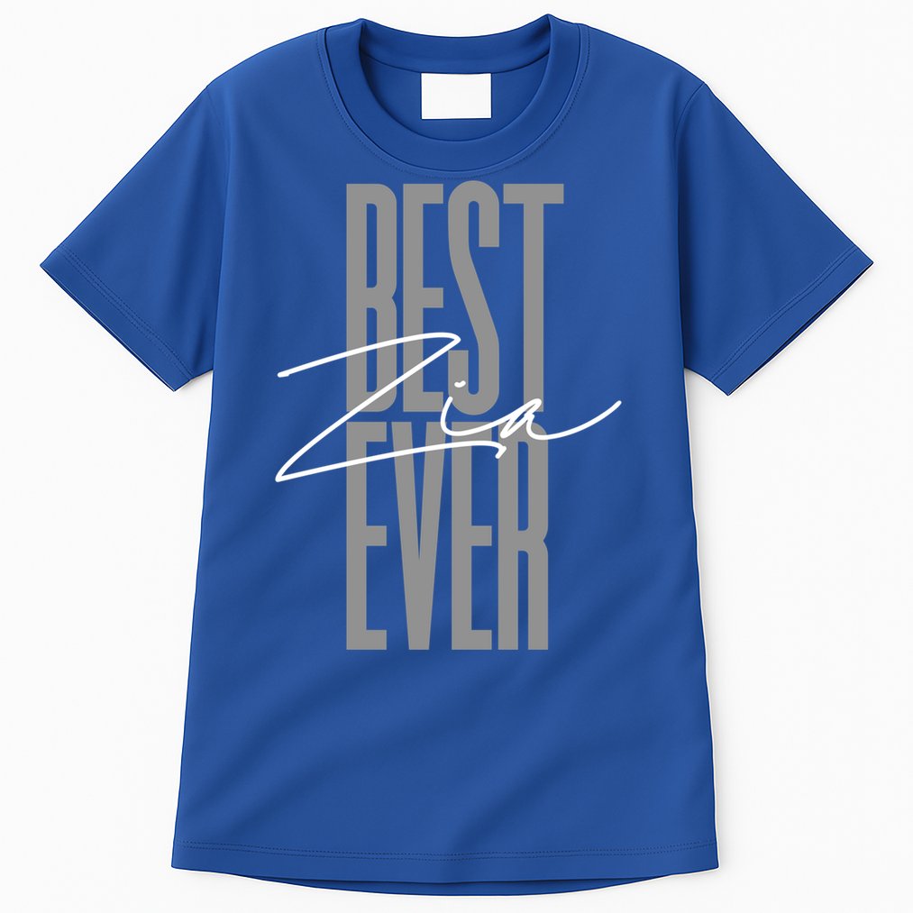 Wo Best Zia Ever Tee Aunt Italian Auntie Gift Funny Gift Tall T-Shirt