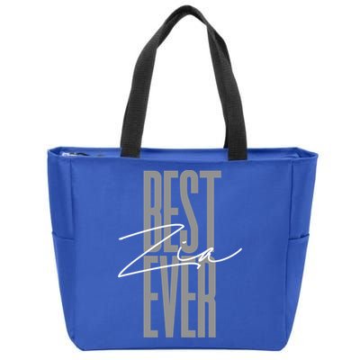 Wo Best Zia Ever Tee Aunt Italian Auntie Gift Funny Gift Zip Tote Bag