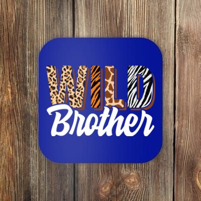 Wild Brother Zoo Born Two Be Wild Bgiftday Safari Jungle Animal Great Gift Coaster