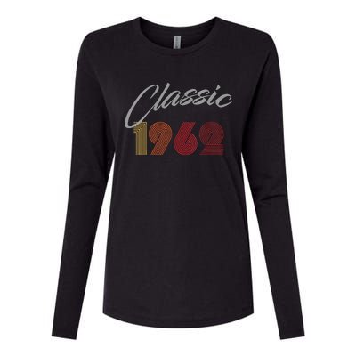 Womens Classic 1962 Birthday Gift Vintage Retro For And Women Womens Cotton Relaxed Long Sleeve T-Shirt