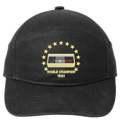 World Champion 1985 Retro Gaming Controller Gift 7-Panel Snapback Hat