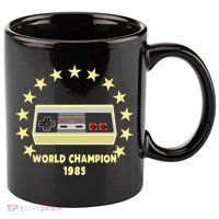 World Champion 1985 Retro Gaming Controller Gift 11oz C Handle Ceramic Mug