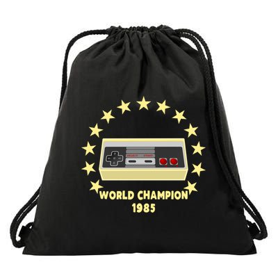 World Champion 1985 Retro Gaming Controller Gift Drawstring Bag