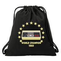 World Champion 1985 Retro Gaming Controller Gift Drawstring Bag