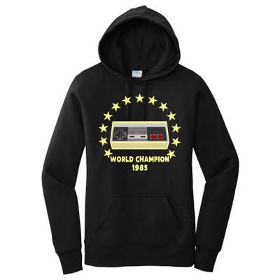 World Champion 1985 Retro Gaming Controller Gift Women's Pullover Hoodie