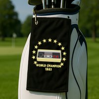 World Champion 1985 Retro Gaming Controller Gift Golf Towel