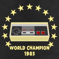World Champion 1985 Retro Gaming Controller Gift Golf Towel