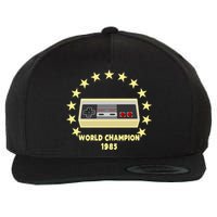 World Champion 1985 Retro Gaming Controller Gift Wool Snapback Cap