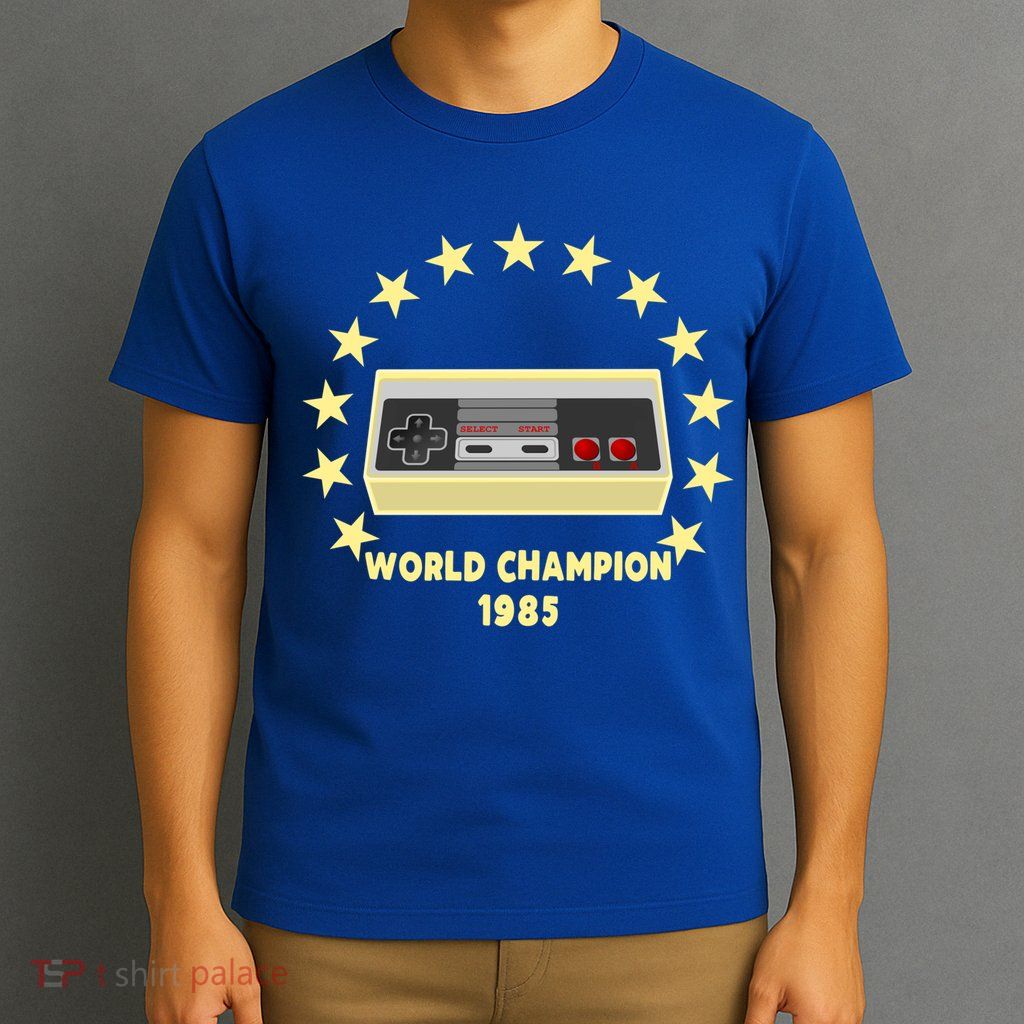 World Champion 1985 Retro Gaming Controller Gift T-Shirt