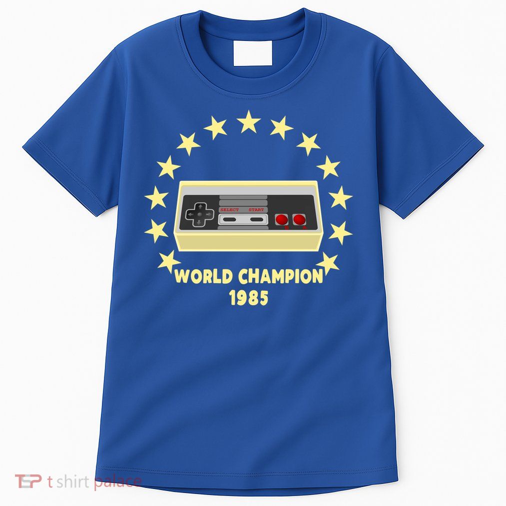 World Champion 1985 Retro Gaming Controller Gift Tall T-Shirt