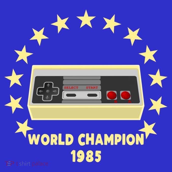 World Champion 1985 Retro Gaming Controller Gift Tall T-Shirt