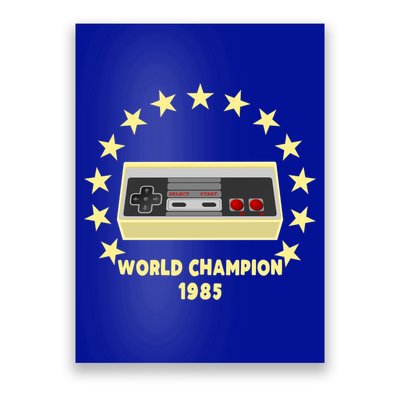 World Champion 1985 Retro Gaming Controller Gift Poster