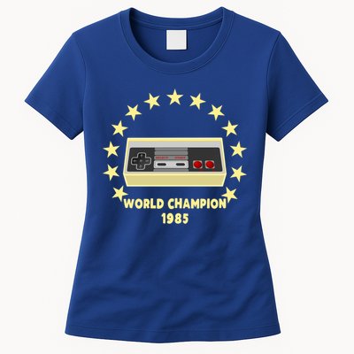 World Champion 1985 Retro Gaming Controller Gift Womens T-Shirt