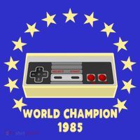 World Champion 1985 Retro Gaming Controller Gift Womens T-Shirt