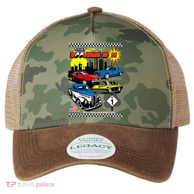 Woodward Cruise 2024 Classic Cars Cruising Downtown Skyline Legacy Tie Dye Trucker Hat