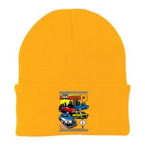 Woodward Cruise 2024 Classic Cars Cruising Downtown Skyline Knit Cap Winter Beanie