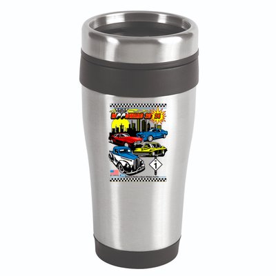 Woodward Cruise 2024 Classic Cars Cruising Downtown Skyline 16oz Travel Tumbler