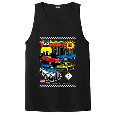 Woodward Cruise 2024 Classic Cars Cruising Downtown Skyline PosiCharge Competitor Tank