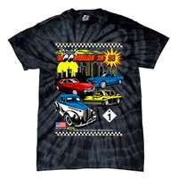 Woodward Cruise 2024 Classic Cars Cruising Downtown Skyline Tie-Dye T-Shirt