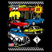 Woodward Cruise 2024 Classic Cars Cruising Downtown Skyline Tie-Dye T-Shirt