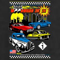Woodward Cruise 2024 Classic Cars Cruising Downtown Skyline Trucker Hat