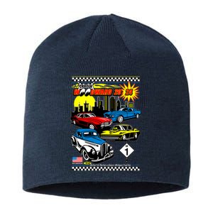 Woodward Cruise 2024 Classic Cars Cruising Downtown Skyline Sustainable Beanie