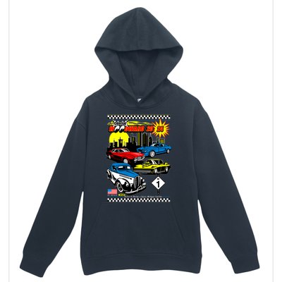 Woodward Cruise 2024 Classic Cars Cruising Downtown Skyline Urban Pullover Hoodie