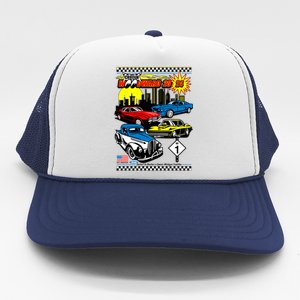 Woodward Cruise 2024 Classic Cars Cruising Downtown Skyline Trucker Hat