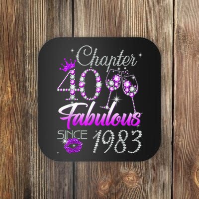 Wo Chapter 40 Fabulous Since 1983 40th Birthday Queen Coaster